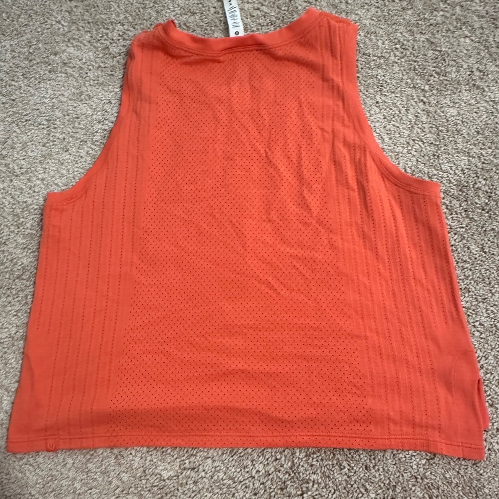 Lululemon canyon red tank top